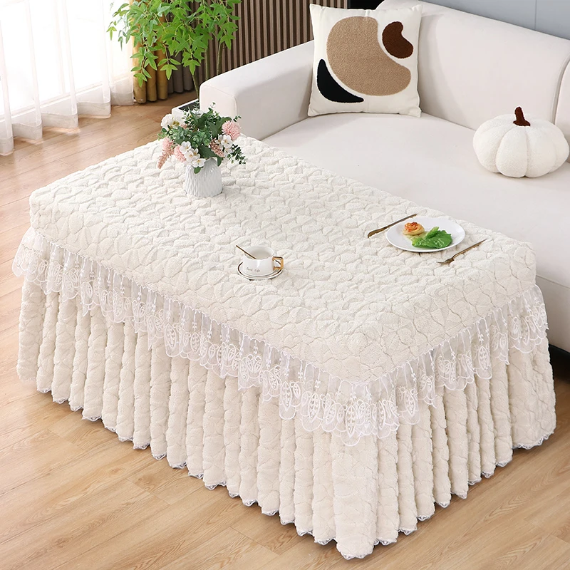 新款加厚烤火桌子罩套长方形加绒桌布家用烤火炉取暖器茶几电炉罩