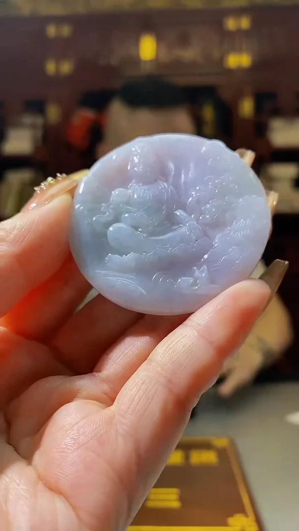 【闪购商品】翡翠颈饰未镶嵌0107/Y/多样性发其一件/山水
