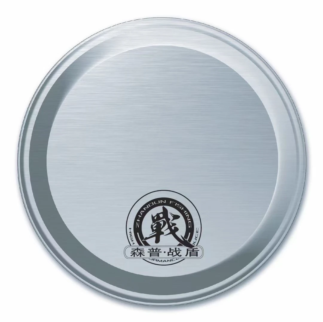 钓鱼不锈钢全磁拉饵盘竞技刮饵盘通用饵料盒磁盘