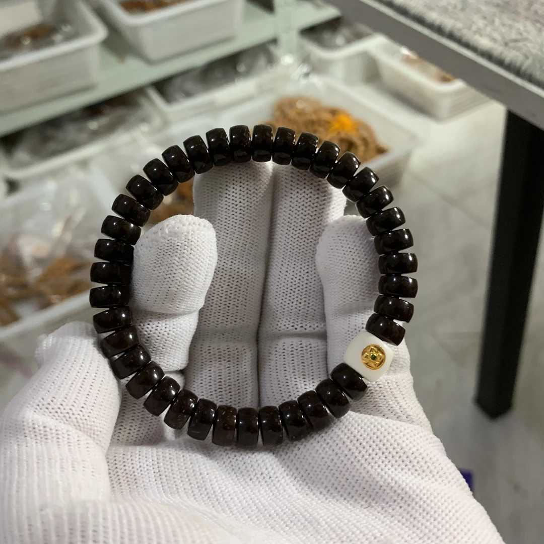 原生态椰蒂 尺寸9x5药片 搭配驼骨镶嵌配饰