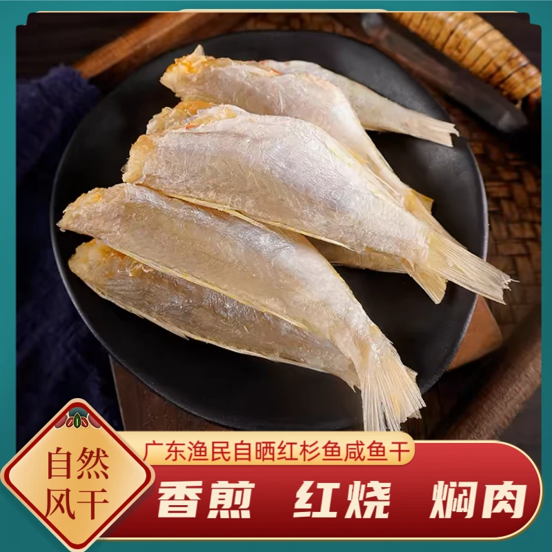 广东咸鱼渔民自晒红杉鱼 香煎 红烧 焖肉 咸香配粥 下饭
