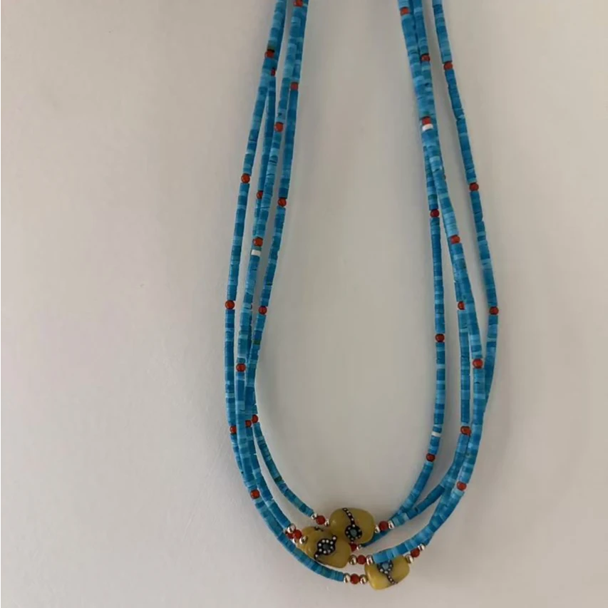 吊坠925银 【达瓦】黑措原创设计|藏式纯手工拼接百搭项链