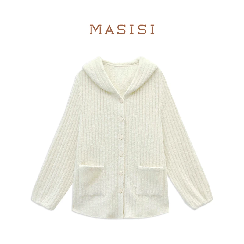 【年末回馈】马西西微胖大码【圣托里尼的落日】正肩绒绒上衣外套