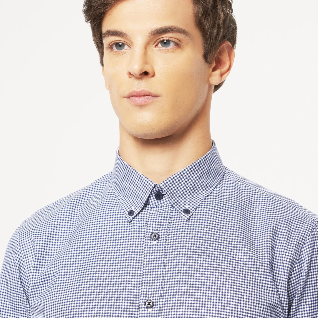 ALBERT意大利进口艾伯特男士标准秋冬格纹长袖衬衫SR809-32922