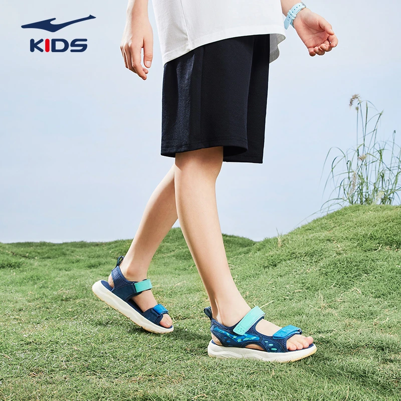 鸿星尔克儿童中大童针织五分裤夏季运动百搭休闲舒适 65224203042