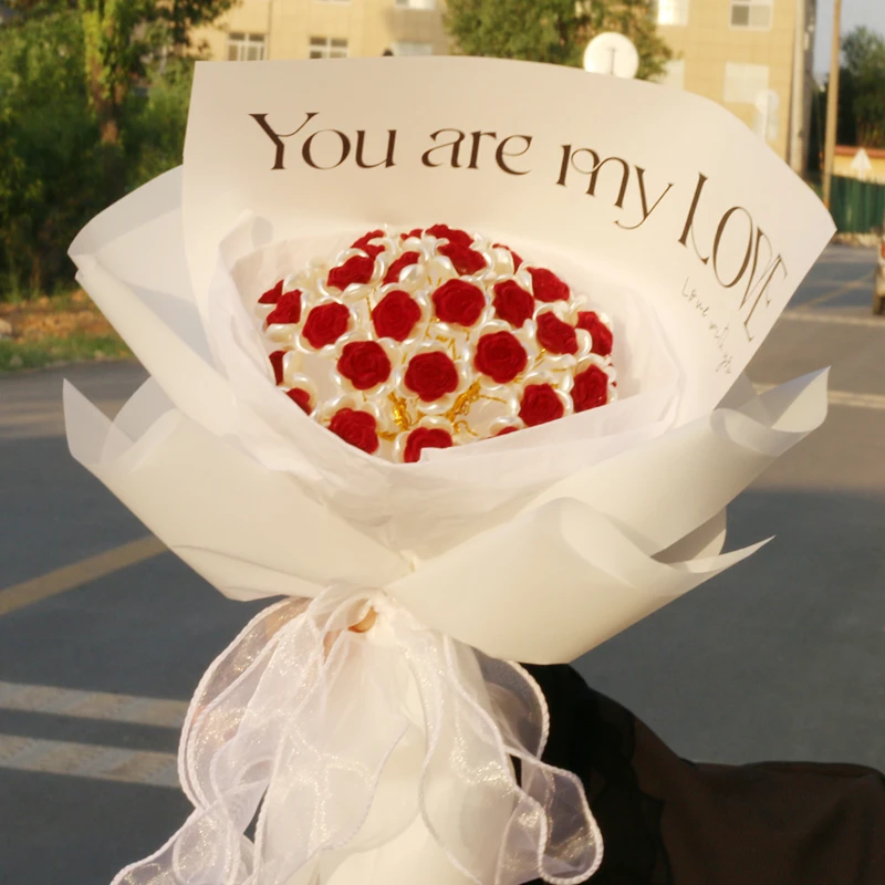 七夕送女朋友手工diy玫瑰永生花束浪漫心意创意情人节生日礼物