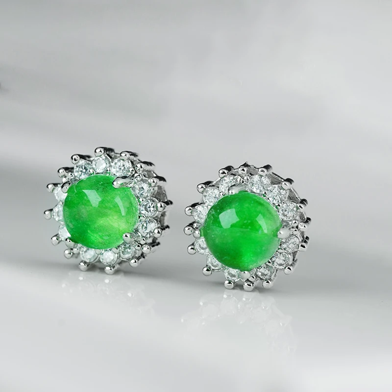 阳绿耳钉时尚A209