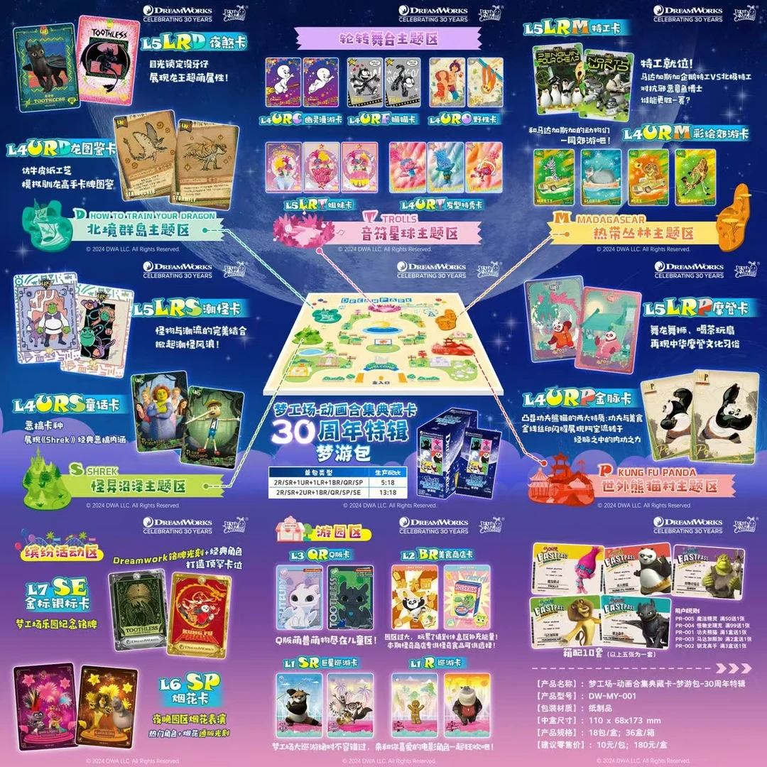 梦工厂动画合集典藏卡卡牌现拆