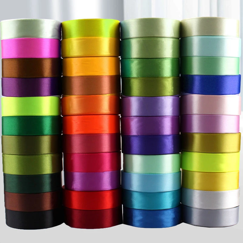 2.5cm宽丝带装饰扎diy绑飘彩缎带面打包绳礼物蛋糕盒包装绸布条