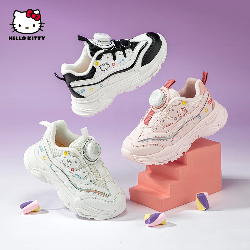 k3547833 HelloKitty冬季新款旋钮加绒休闲运动鞋