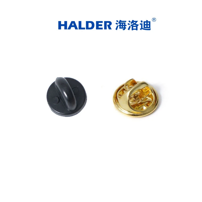合金胸针 徽章配件胶扣金属蝴蝶扣卡帽胸针扣针配饰背扣颜色随机