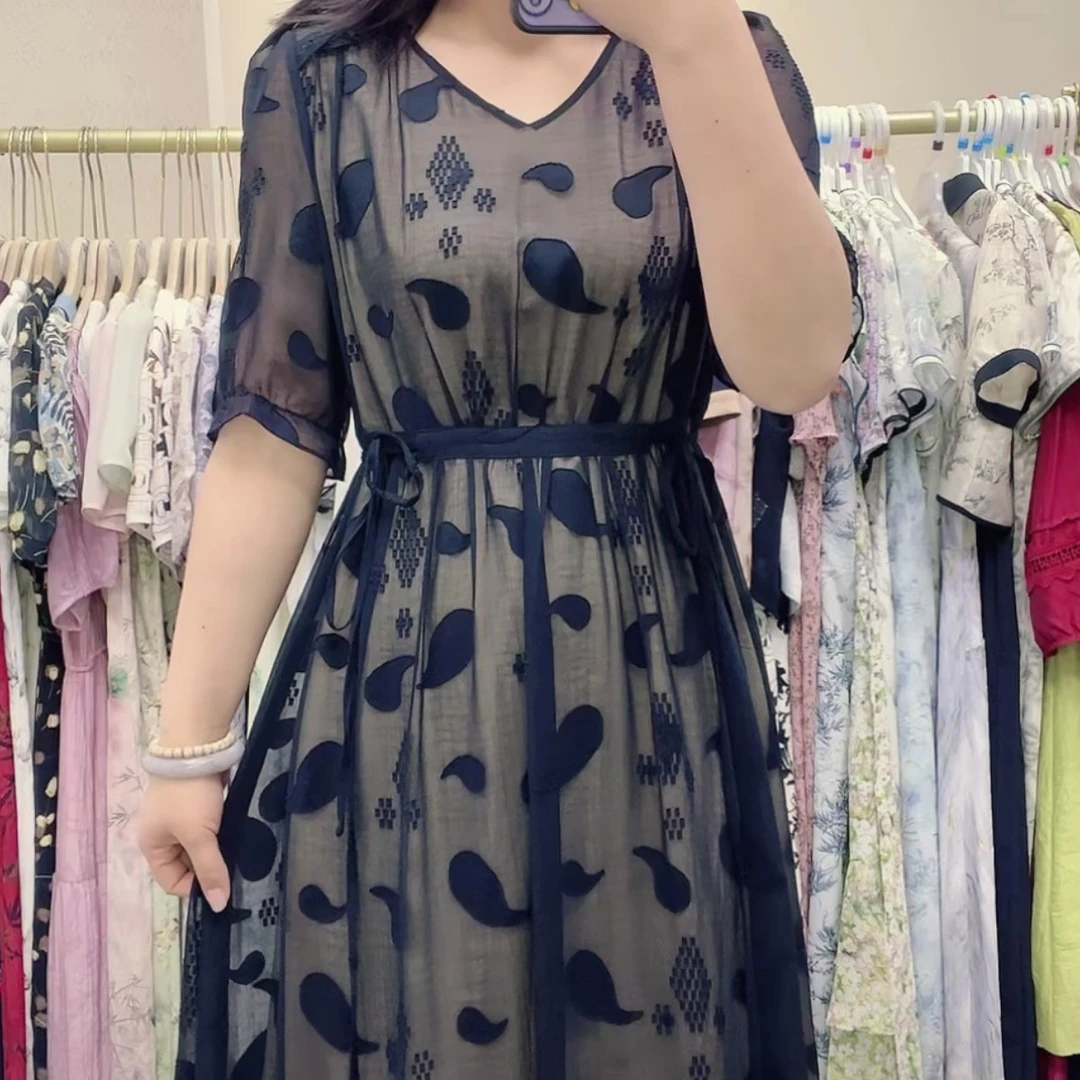 【XY1169】夏装新款时尚收腰显瘦长裤连衣裙