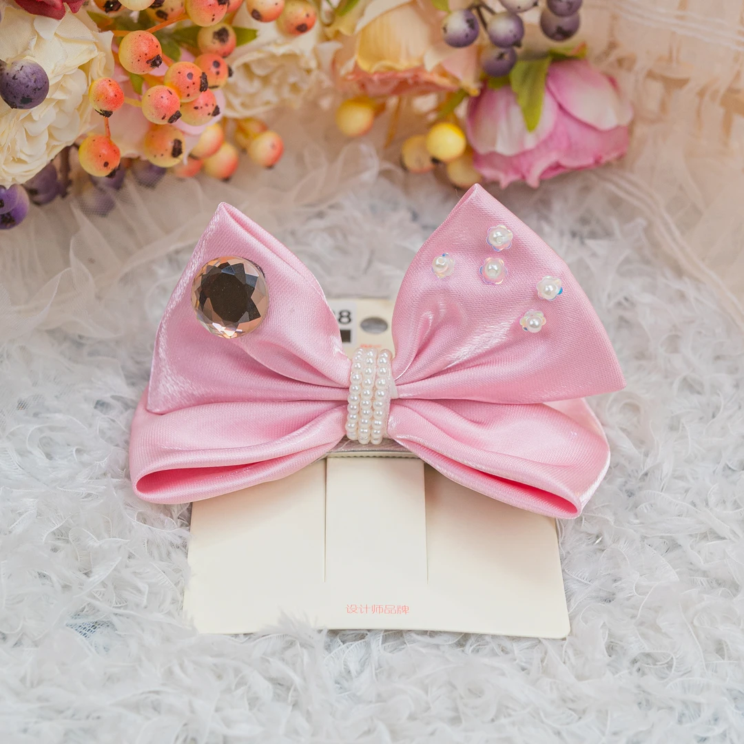 AL-2338 （福利款）粉色质感立体大顶夹儿童小女孩发夹发饰可爱甜美