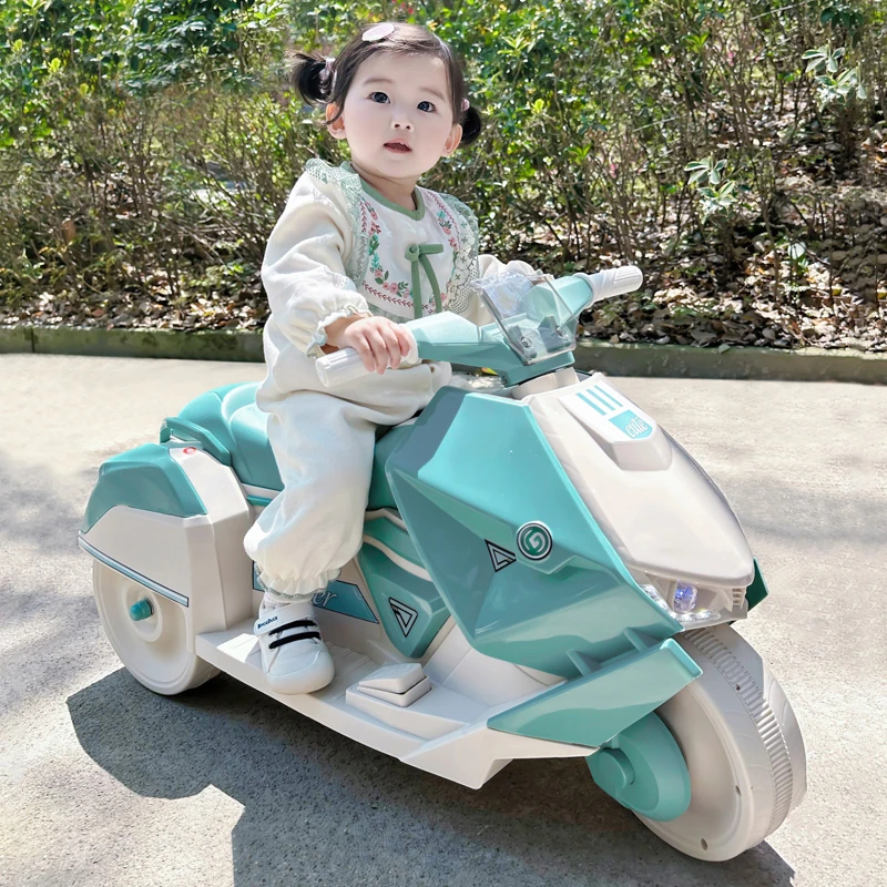 儿童电动摩托车三轮车2-3-6岁小孩玩具车可坐人宝宝充电遥控童车