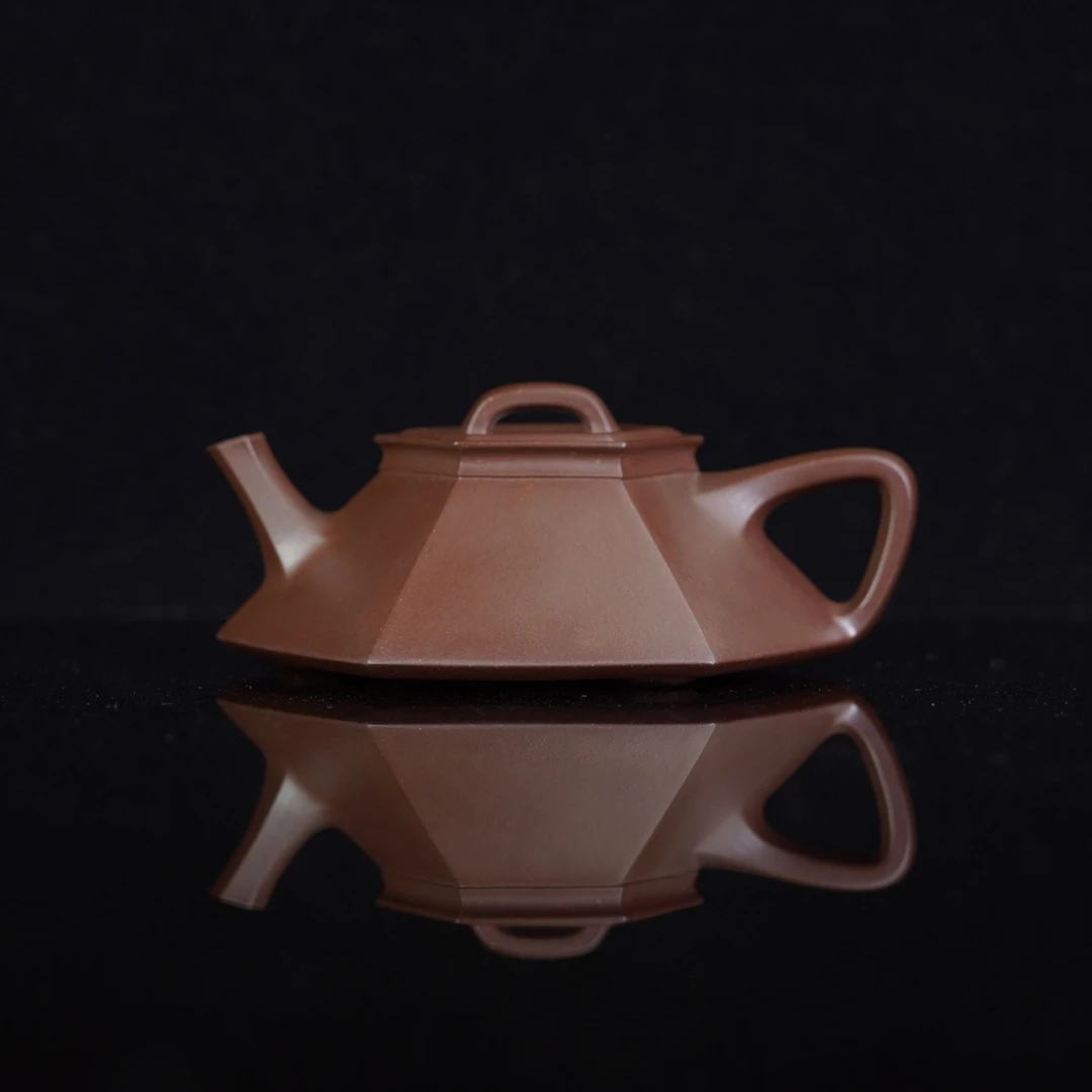 二十二雅玩原创《锦瓢》周晓山制 紫泥160cc