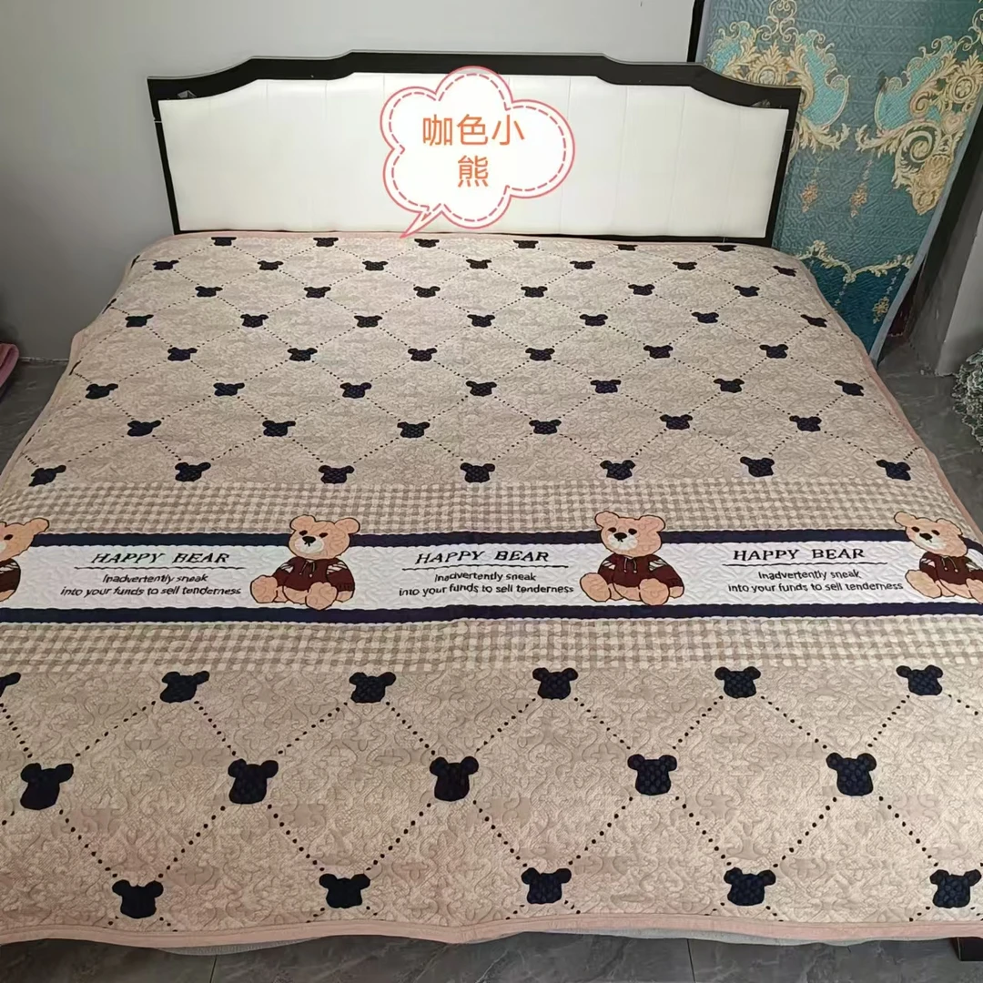 高品质高克重牛奶绒双人床盖秋冬新款加厚保暖防滑