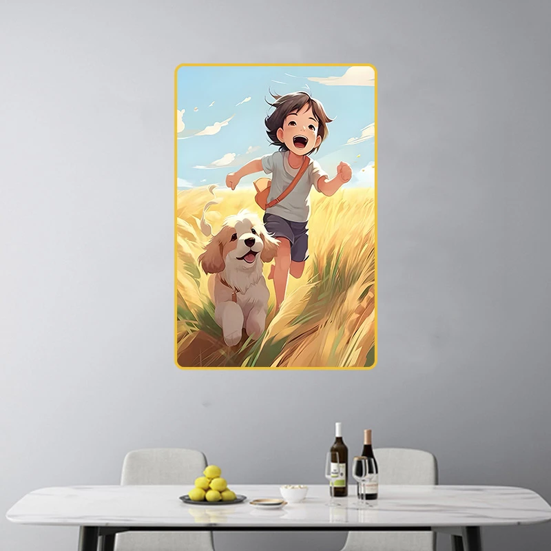 XB04晶瓷装饰画30*40设计无痕品质标记卡通可爱松弛感