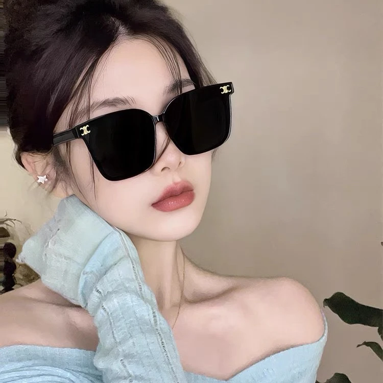 608-小香款高清防紫外线太阳镜女士时尚墨镜明星同款韩版大框眼镜