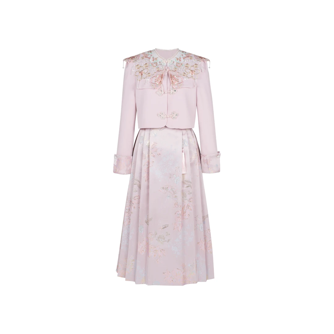 「鸢尾」新中式云肩➕马面裙➕西装三件YWSJT