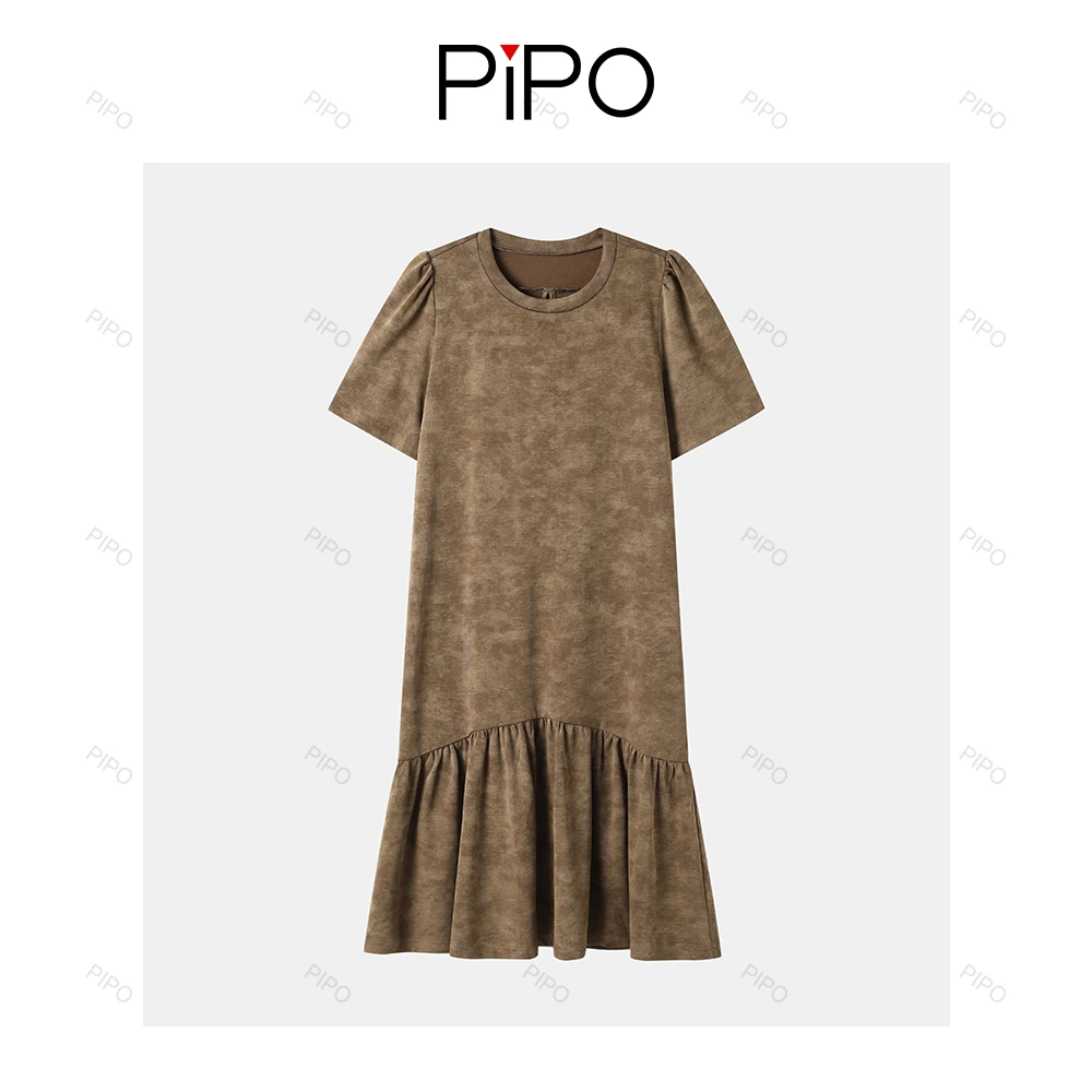 PIPO【现】女装连衣裙气质时尚夏季简约设计师宽松连衣裙DDS2L306
