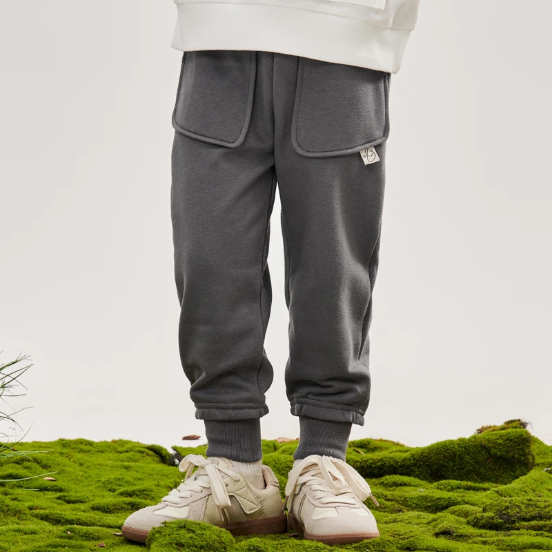 男生女生男小童秋季宽松针织长裤休闲裤NPZEJ13192A