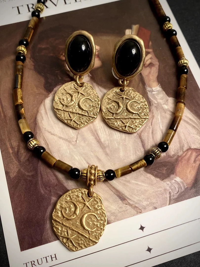 铜合金项链 阿媚工厂直销  项链耳环A193