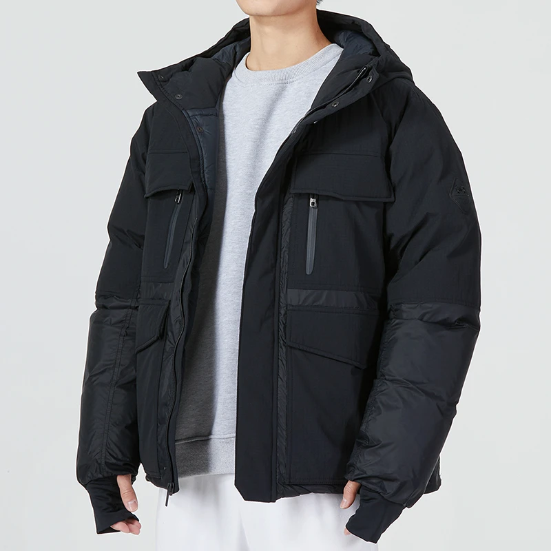 L~2XL捡漏丨UA安德玛男子短款连帽羽绒服冬Storm训练户外运动加厚