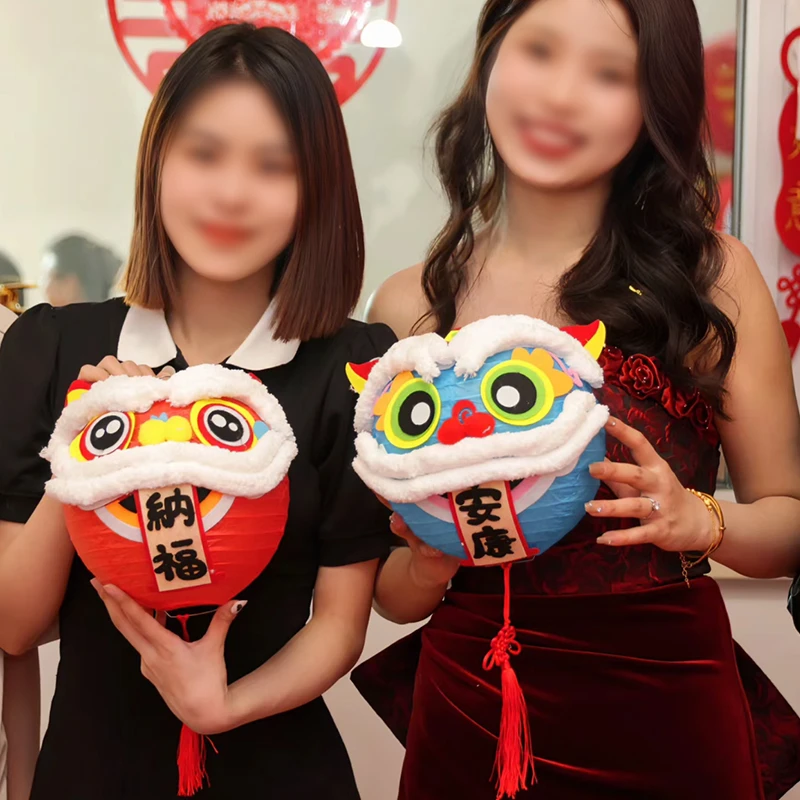 DIY新娘结婚婚礼拍照道具醒狮灯笼晨袍伴娘团中式婚礼跟拍小道具