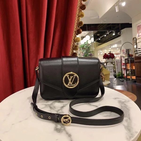 95新 LouisVuitton/路易威登 路易威登/GGS路易威登pont9中号黑色