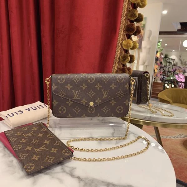 95新 LouisVuitton/路易威登 路易威登三合一老花金扣/25895628