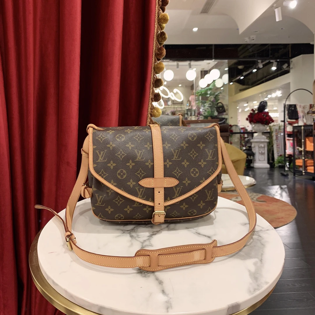 95新 LouisVuitton/路易威登 GGS双子星小号老花金扣/48452593