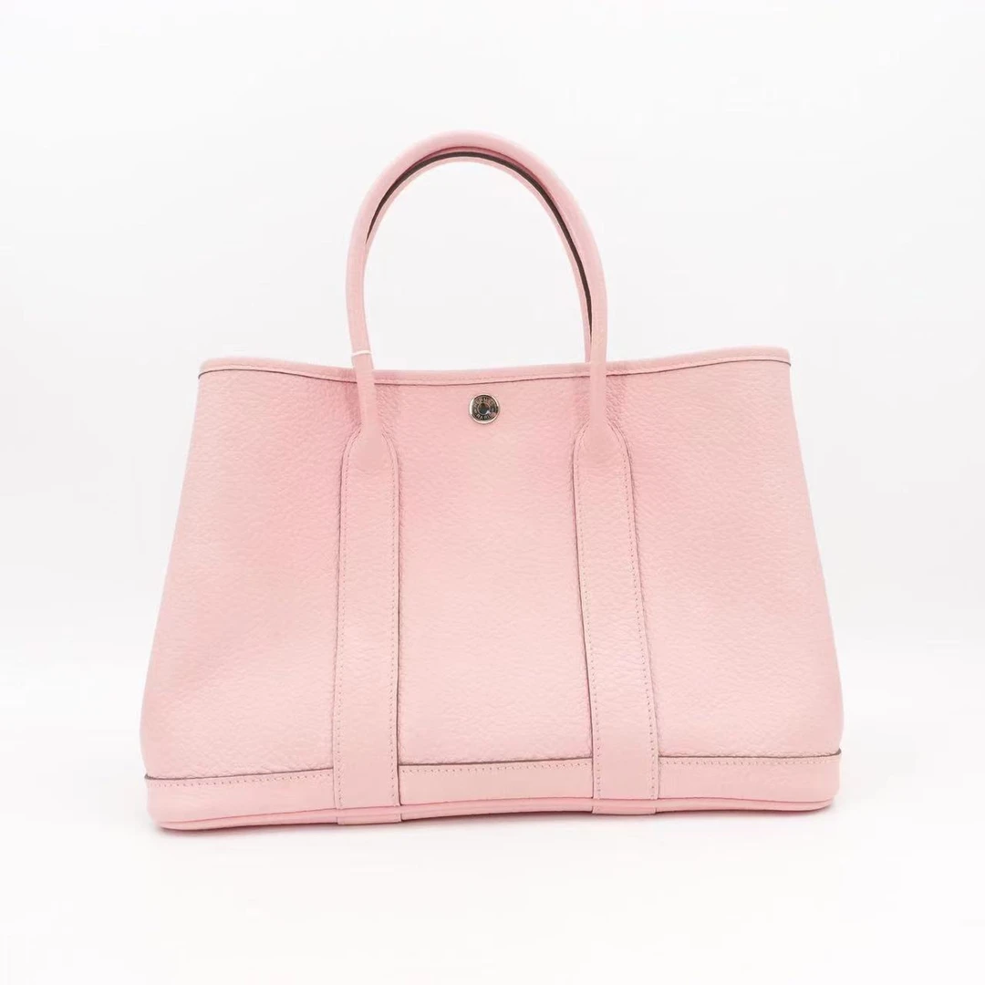 95新 Hermes/爱马仕 GGS爱马仕gardenparty30樱花粉/10439128