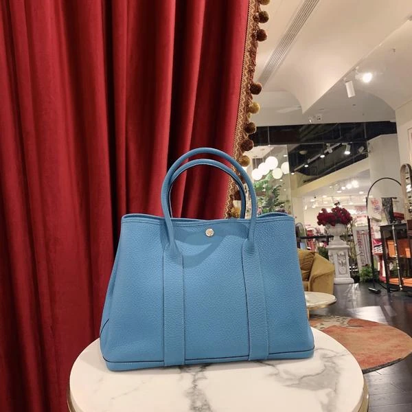 95新  爱马仕/GGS爱马仕Gardenparty36天堂蓝银扣tc31682049