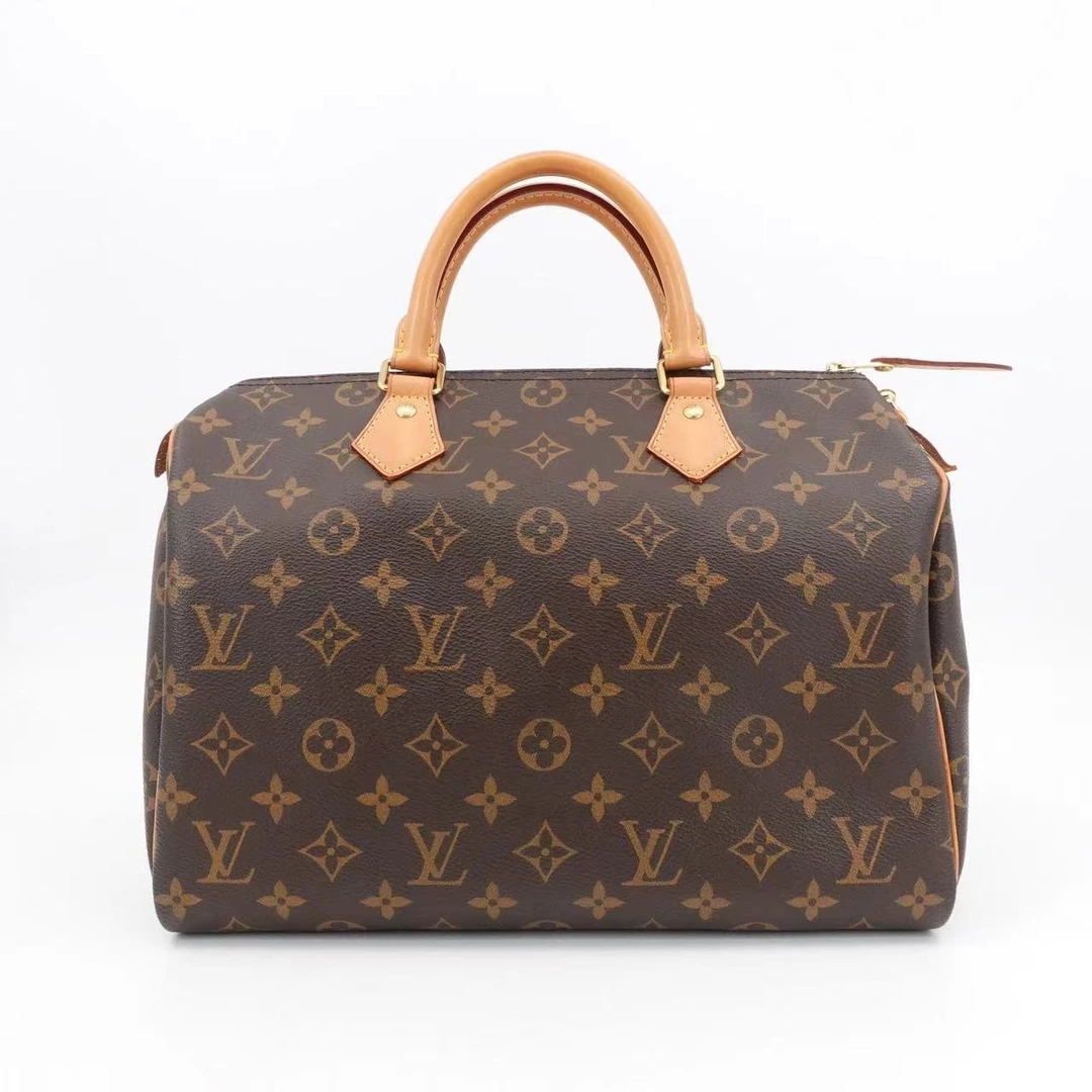95新 LouisVuitton/路易威登 speedy30老花手提包/56596034