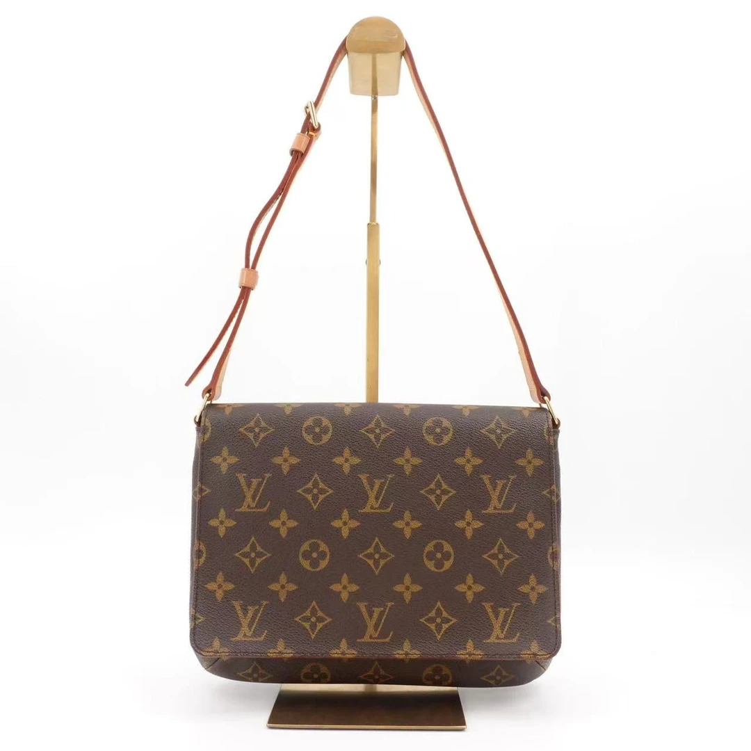 95新 LouisVuitton/路易威登 GGS横版王菲老花单肩包/84134340