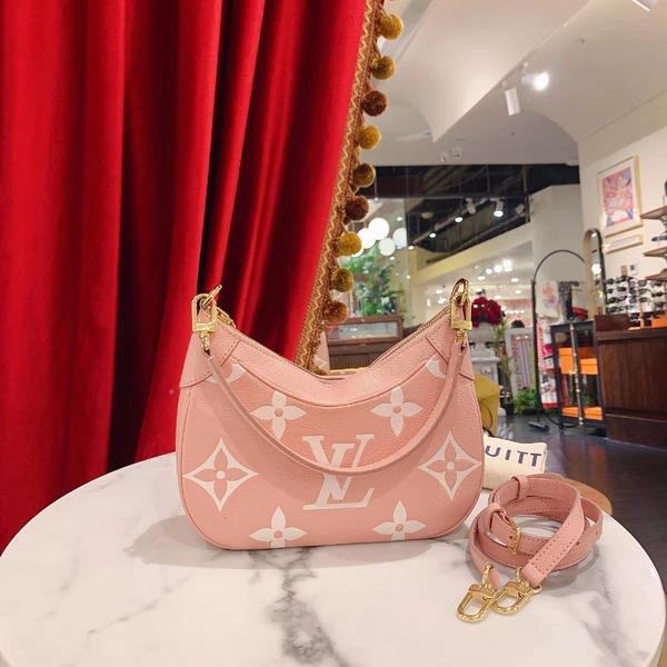 95新 LouisVuitton/路易威登 路易威登/GGS路易威登BAGATELLE粉色