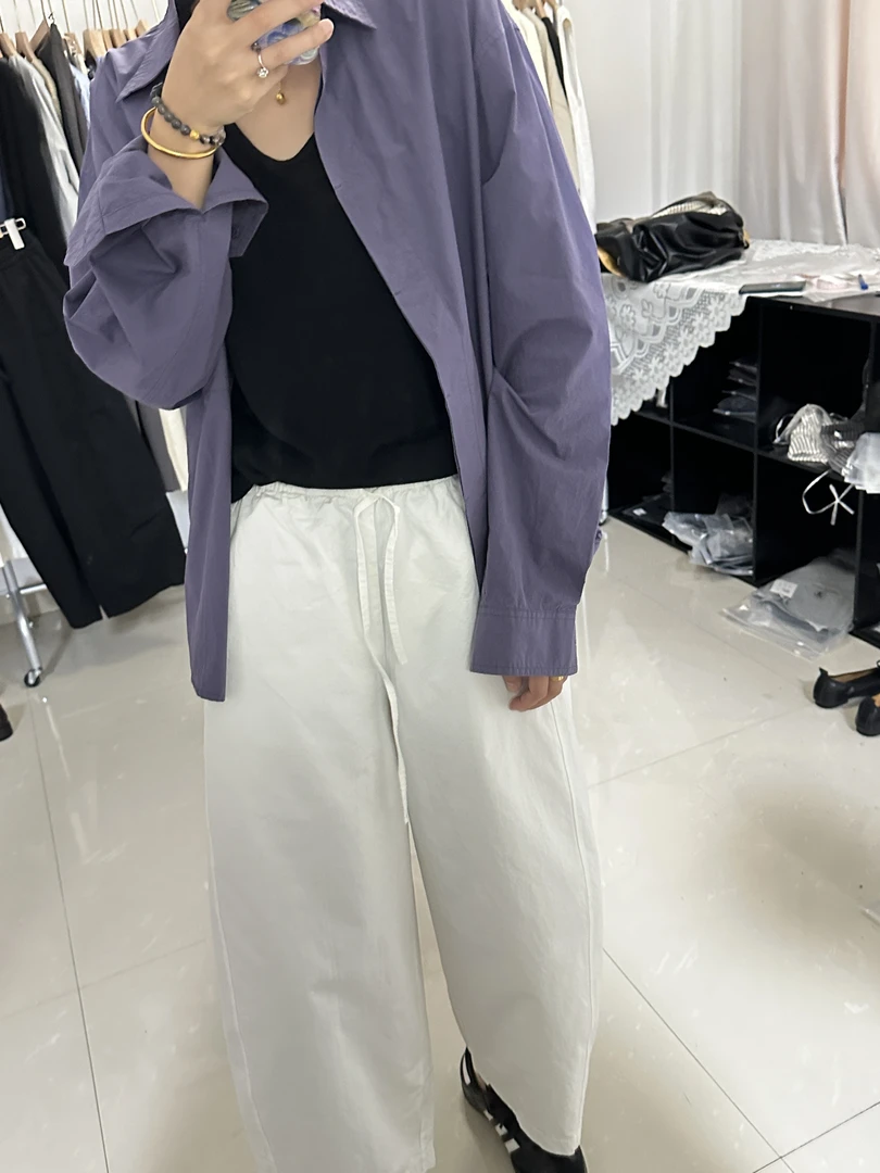 韩系衬衫休闲显示百搭