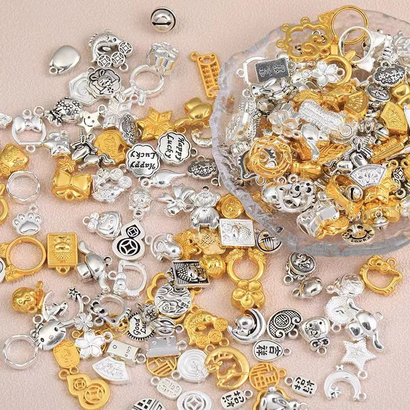 2号链接FL1—FL50号DIY手工合金高保色吊坠手链项链串珠配件