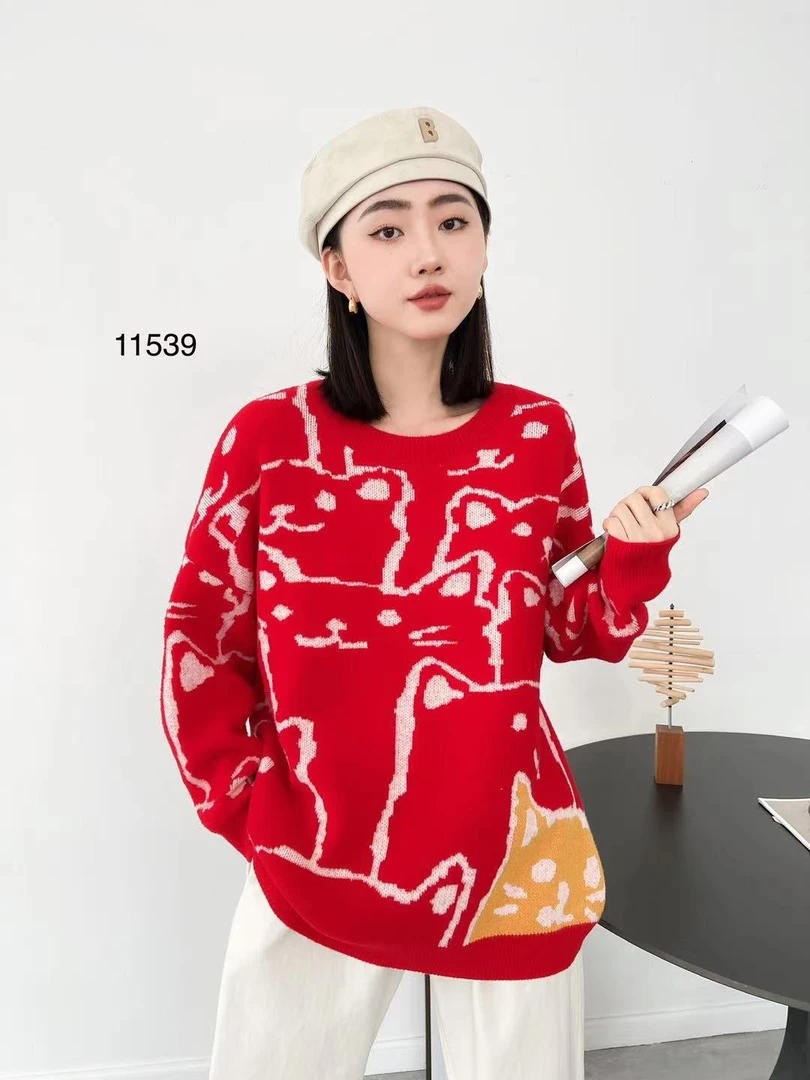 胖衣衣大码针织衫大红色喜庆款(72CM 150-230斤)很多款捡漏