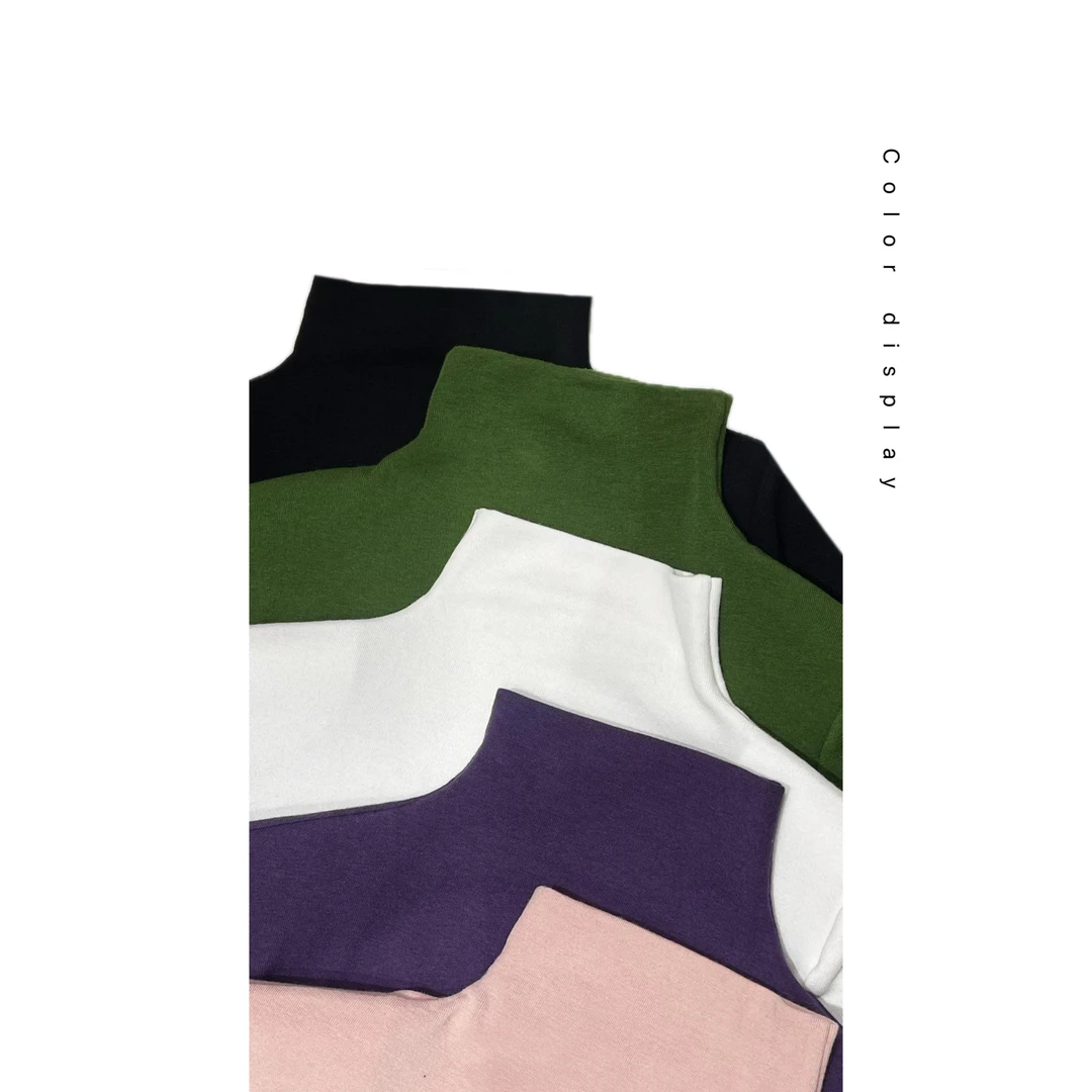 智嫣女装 原创时尚 高领韩版基础潮流风百搭针织打底T恤 z050