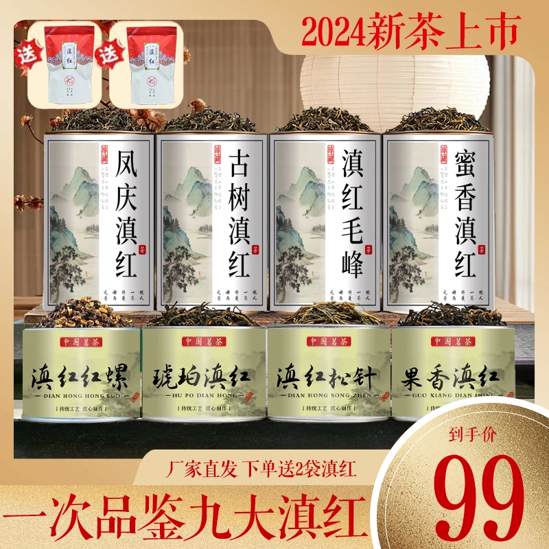 茶农推荐，2024新茶正宗云南凤庆直发八大滇红 果香蜜香 还有好礼！