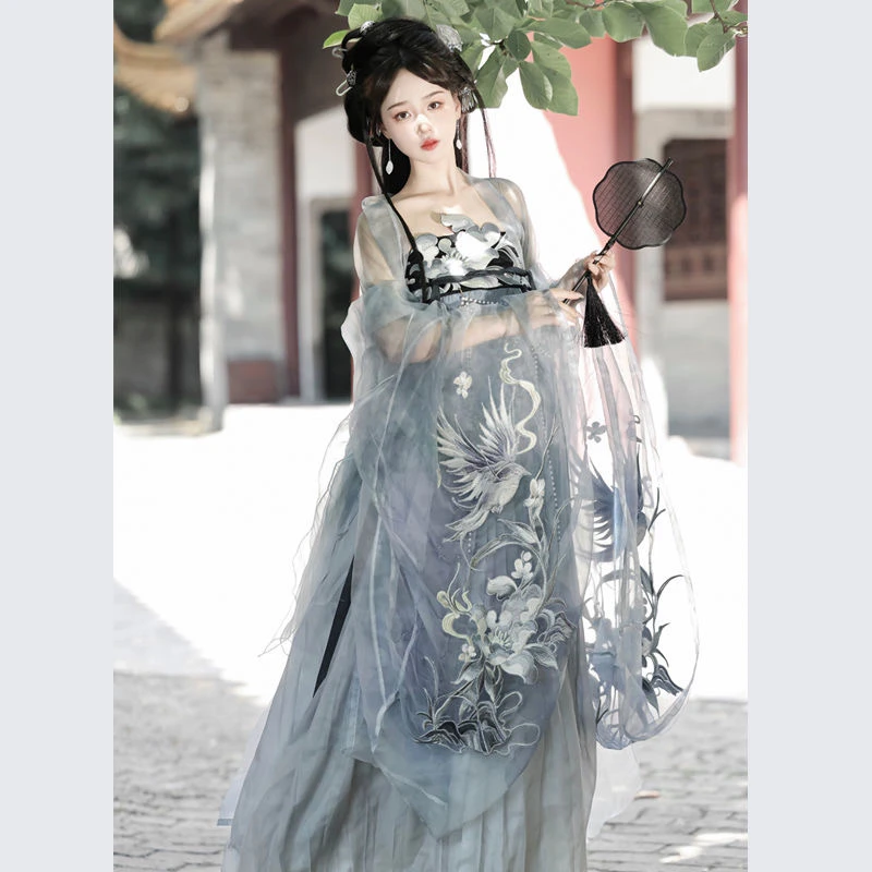 汉清阁【卿鸾雀】原创唐制大袖衫诃子裙重工汉元素日常春秋款