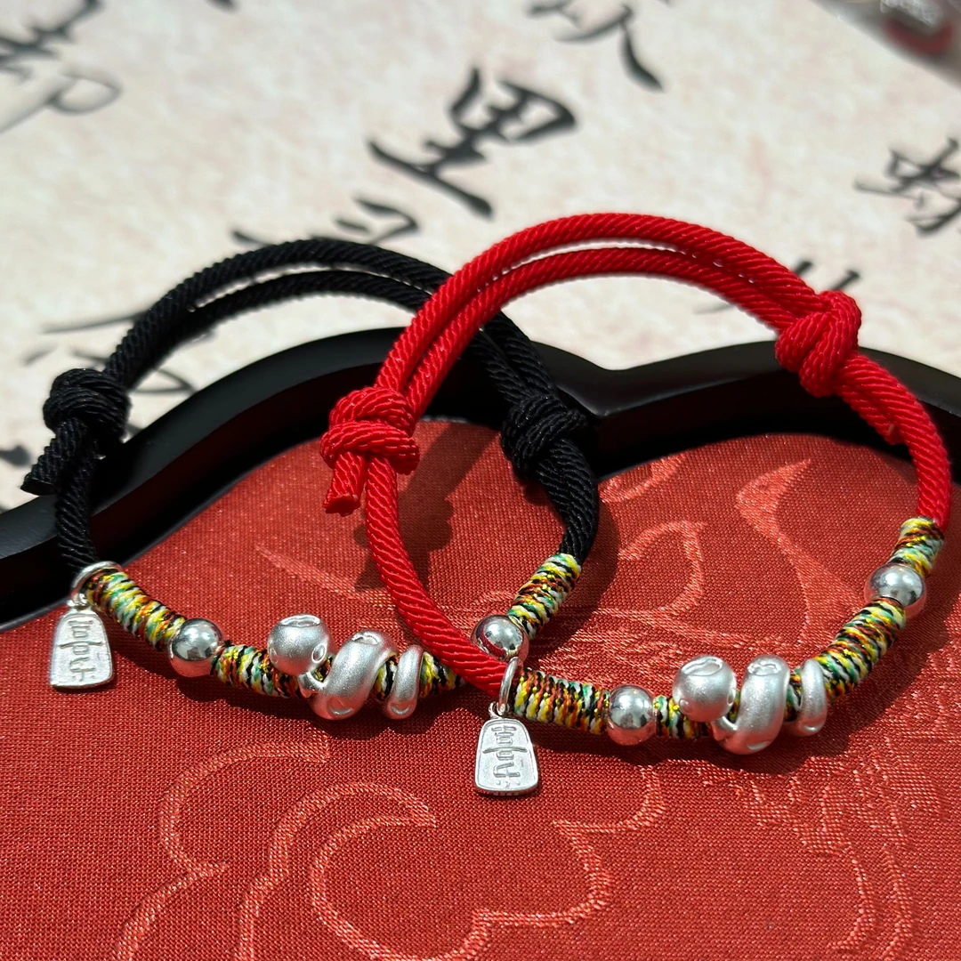 足银手链 足银卷卷蛇手绳【升级款】蛇年礼物