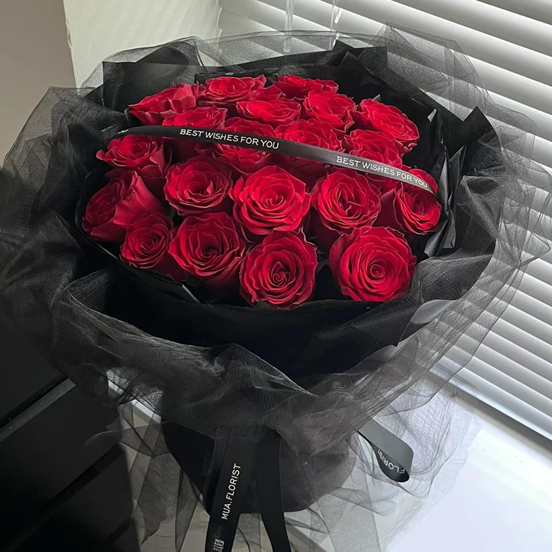 ♥【缘定三生】21枝高原红红玫瑰精美包装浪漫花束送女友送朋友送闺蜜鲜花速递同城鲜花直送小时达冬日