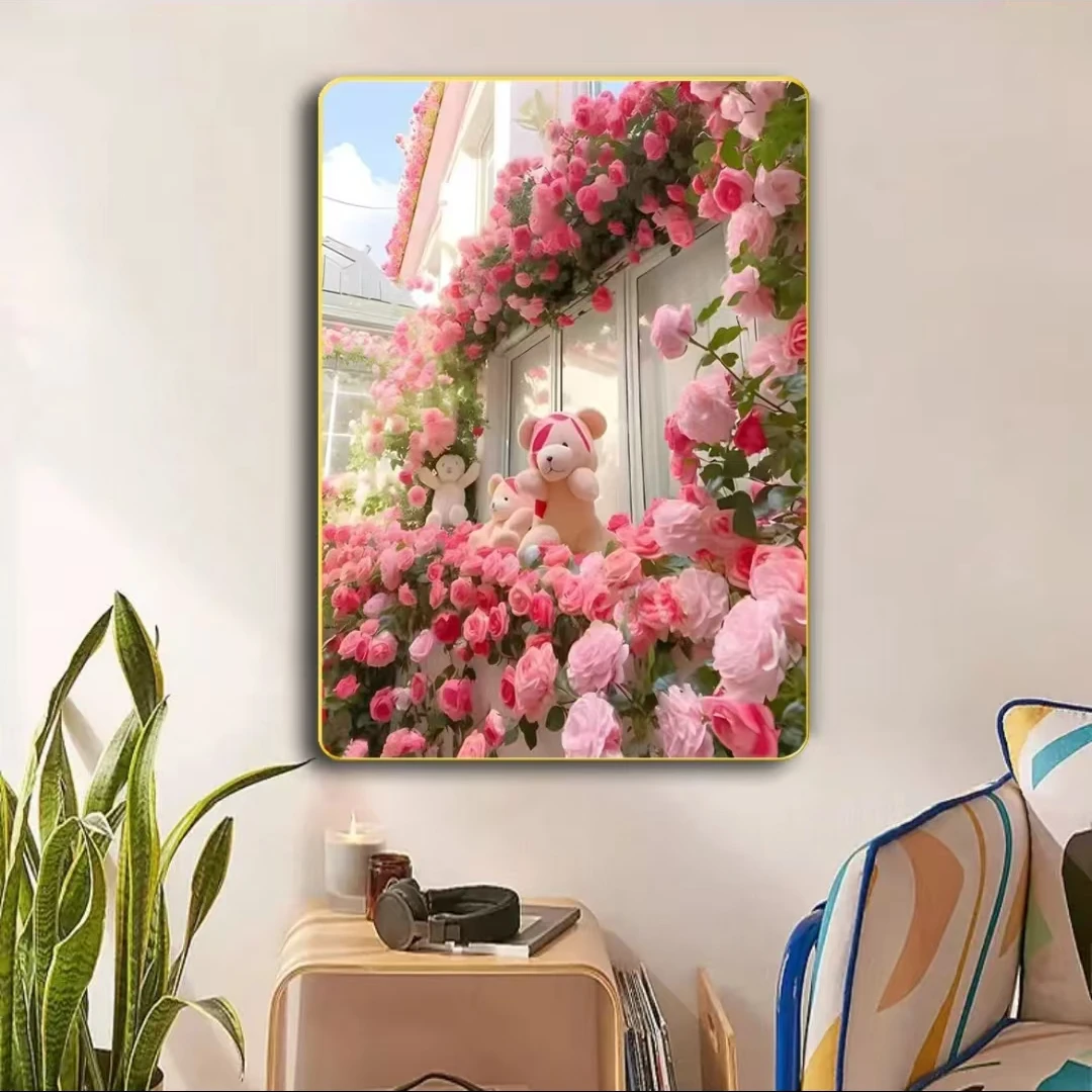 607花卉儿童房卧室装饰画客厅装饰画【花海】G-7 30*40福利款