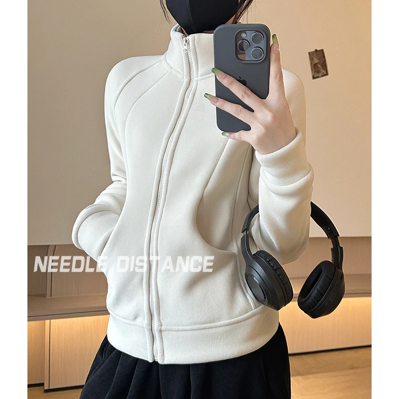 [超舒服！超暖和！专柜同款-奥粒绒立领加绒外套]运动外套开衫