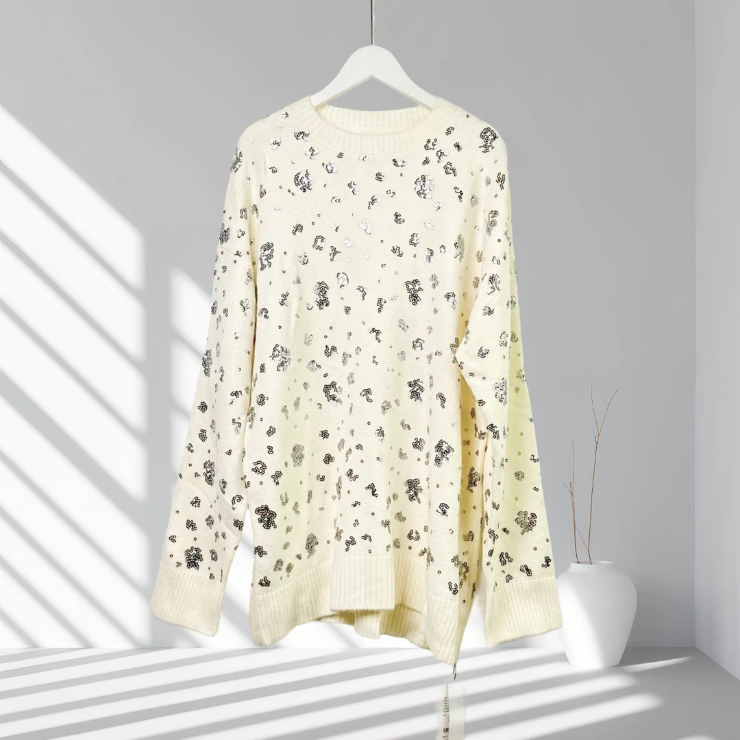 「伊系列」亮片针织衫毛衣  Z16M401