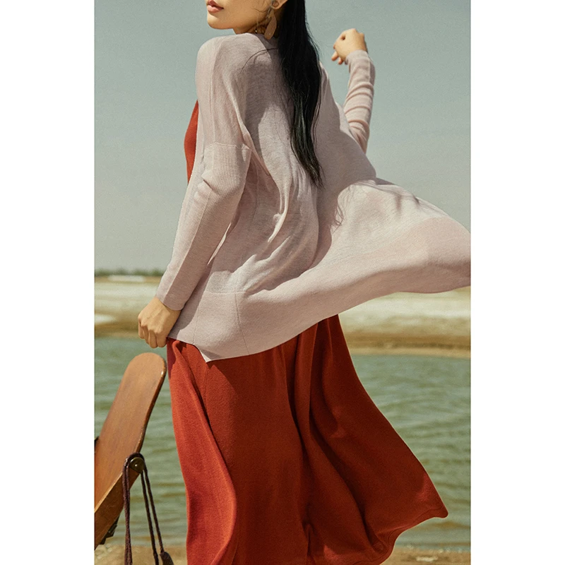 Say Ya【幻】清凉衫 羊绒无扣开衫 轻薄/串珠夏季休闲百搭薄款