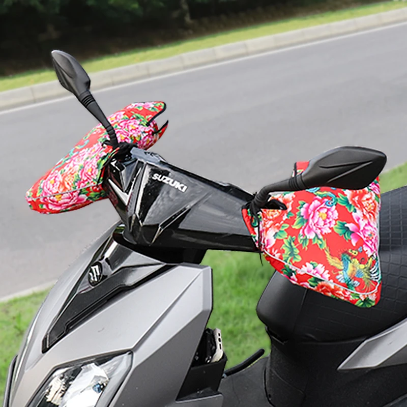 摩托车把套冬季防水保暖加厚挡风电瓶车手套冬天机车电动车手把套