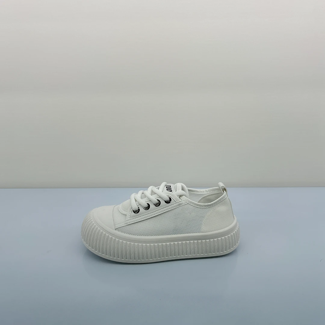 E51推荐女鞋白色休闲鞋舒适时尚百搭夏季潮鞋厚底网面